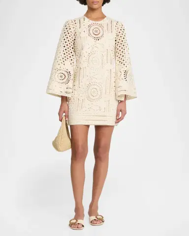Zimmermann Indra Embroidered Mini Dress | Thumbnail 2