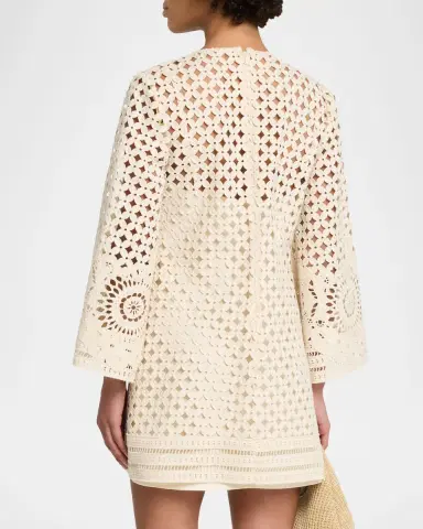 Zimmermann Indra Embroidered Mini Dress | Thumbnail 3