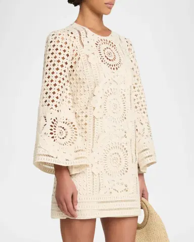 Zimmermann Indra Embroidered Mini Dress | Thumbnail 4