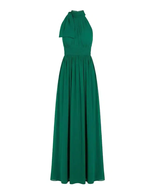 Mac Duggal Sleeveless One-Shoulder Chiffon Gown
