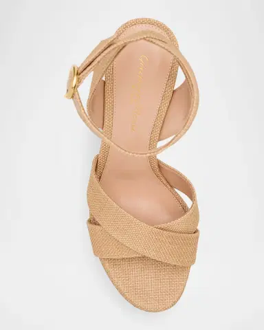 Gianvito Rossi 70mm Raffia Platform Sandals | Thumbnail 4 Gianvito Rossi 70mm Raffia Platform Sandals | Thumbnail 4