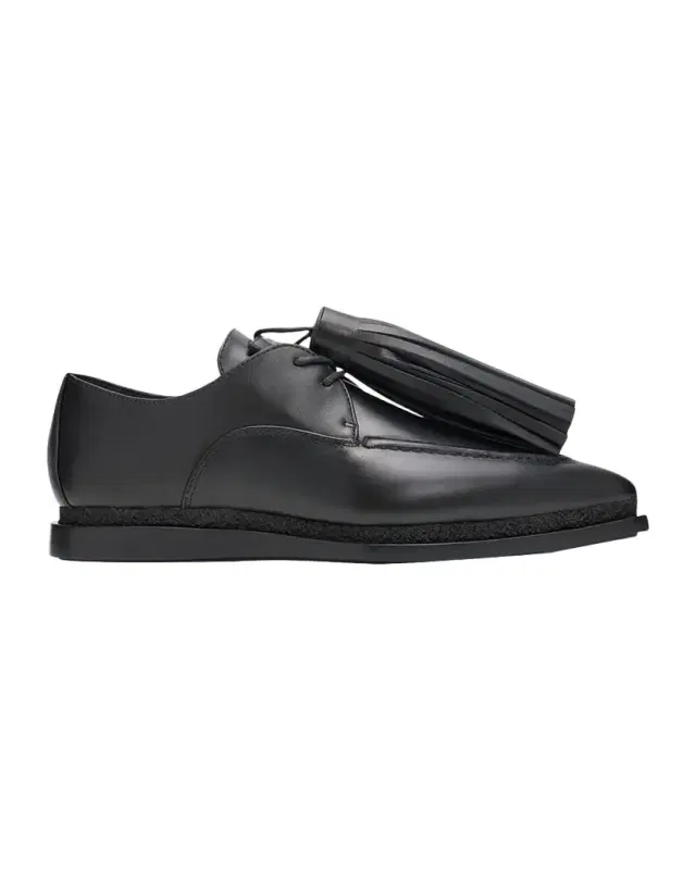 sacai Tassel Leather Pointed-Toe Moccasins