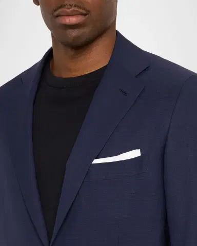 Kiton Men's Mini-Check Wool Modern Fit Two-Piece Suit | Thumbnail 6