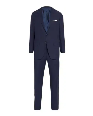 Kiton Men's Mini-Check Wool Modern Fit Two-Piece Suit | Thumbnail 1