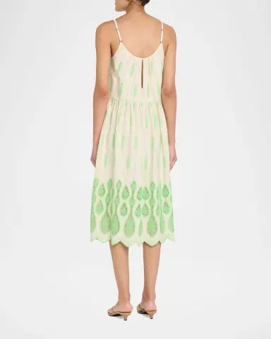 Ramy Brook Sandra Embroidered Midi Dress | Thumbnail 3 Ramy Brook Sandra Embroidered Midi Dress | Thumbnail 3
