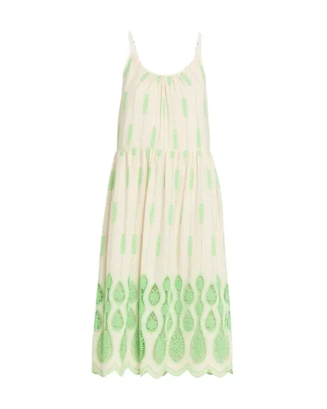 Sandra Embroidered Midi Dress