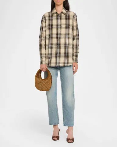 Saint Laurent Icarino Baby YSL Quilted Suede Hobo Bag | Thumbnail 5 Saint Laurent Icarino Baby YSL Quilted Suede Hobo Bag | Thumbnail 5