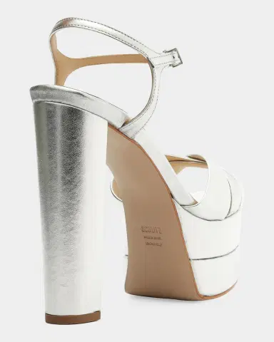 Schutz Keefa High Metallic Leather Platform Sandals | Thumbnail 2 Schutz Keefa High Metallic Leather Platform Sandals | Thumbnail 2
