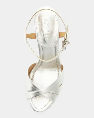 Schutz Keefa High Metallic Leather Platform Sandals | Thumbnail 4 Schutz Keefa High Metallic Leather Platform Sandals | Thumbnail 4