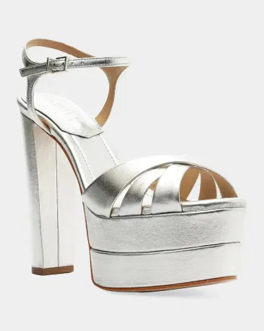 Schutz Keefa High Metallic Leather Platform Sandals | Thumbnail 5 Schutz Keefa High Metallic Leather Platform Sandals | Thumbnail 5