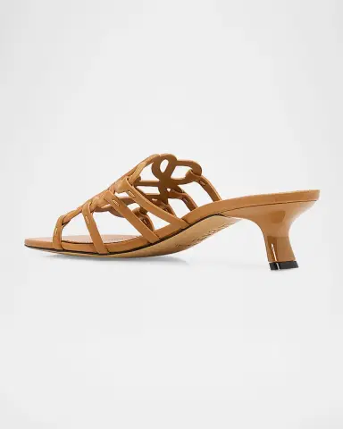 Loewe Petal Anagram Leather Caged Mule Sandals | Thumbnail 2 Loewe Petal Anagram Leather Caged Mule Sandals | Thumbnail 2