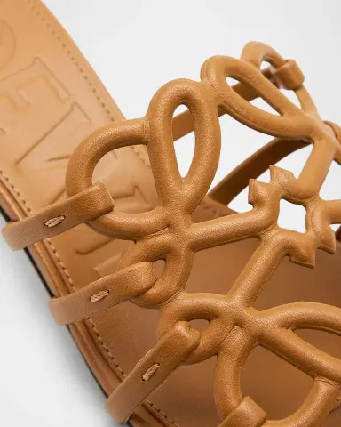 Loewe Petal Anagram Leather Caged Mule Sandals | Thumbnail 3 Loewe Petal Anagram Leather Caged Mule Sandals | Thumbnail 3