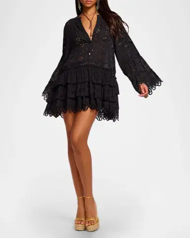 Ramy Brook Roxanne Eyelet Mini Sun Dress | Thumbnail 2 Ramy Brook Roxanne Eyelet Mini Sun Dress | Thumbnail 2