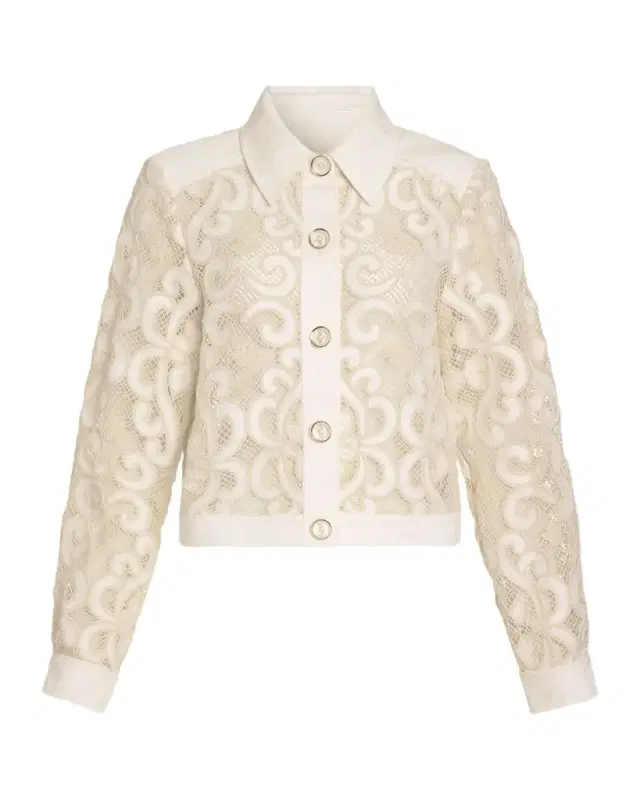 Ramy Brook Sapphire Embroidered Jacket