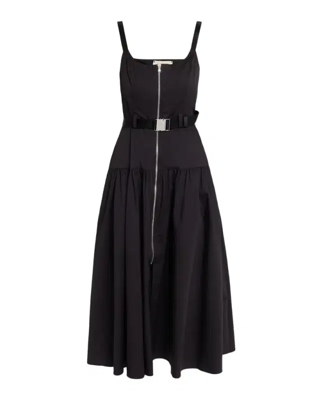 L 'Agence Rima Belted Midi Dress