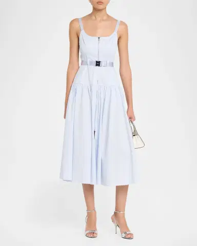 L'Agence Rima Belted Midi Dress | Thumbnail 2 L'Agence Rima Belted Midi Dress | Thumbnail 2