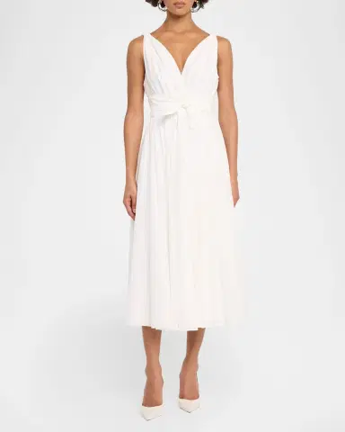 Ungaro Josie Sleeveless Cotton-Silk Midi Dress | Thumbnail 2 Ungaro Josie Sleeveless Cotton-Silk Midi Dress | Thumbnail 2