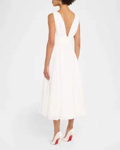 Ungaro Josie Sleeveless Cotton-Silk Midi Dress | Thumbnail 3 Ungaro Josie Sleeveless Cotton-Silk Midi Dress | Thumbnail 3