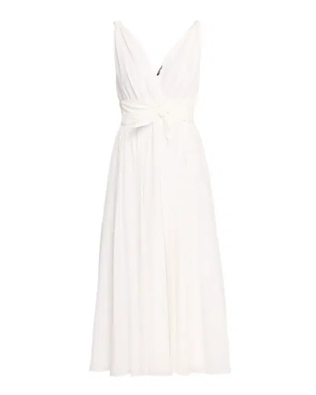 Josie Sleeveless Cotton-Silk Midi Dress