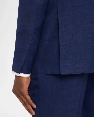 Kiton Men's Textured Check Wool and Silk Two-Piece Suit | Thumbnail 9
