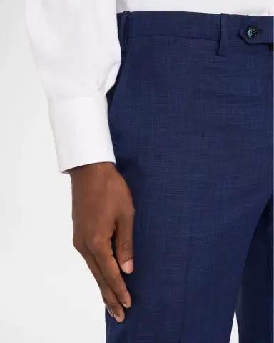 Kiton Men's Textured Check Wool and Silk Two-Piece Suit | Thumbnail 10