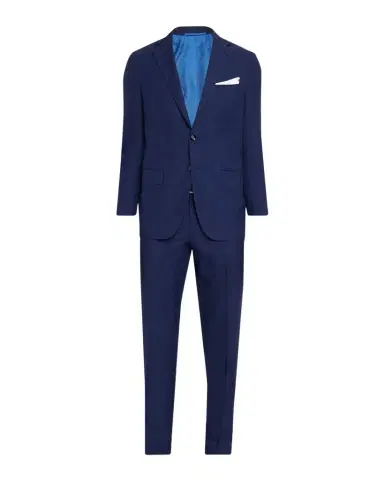 Kiton Men's Textured Check Wool and Silk Two-Piece Suit | Thumbnail 1
