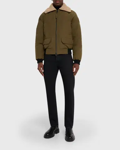 Canada Goose Men 's Chilliwack Fleece-Collar Down Bomber Jacket | Thumbnail 2 Canada Goose Men 's Chilliwack Fleece-Collar Down Bomber Jacket | Thumbnail 2