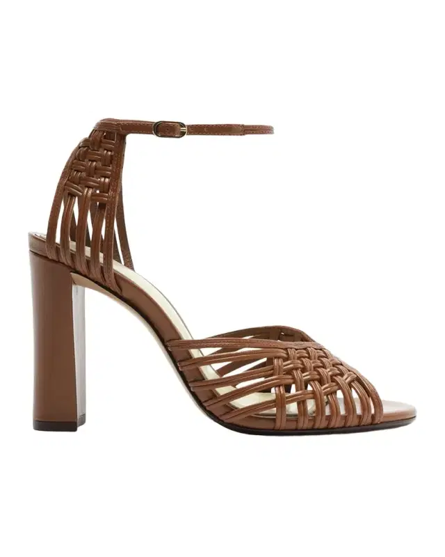 Alexandre Birman 0mm Lilian Woven Leather Sandals