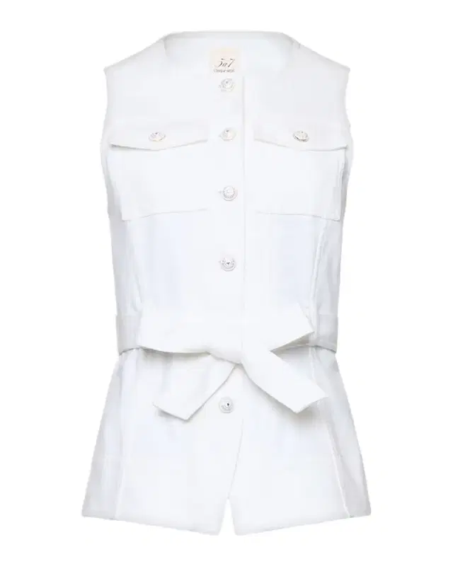 Reenee Belted Denim Vest