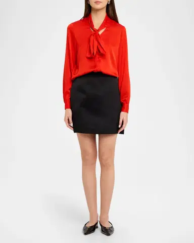Elie Tahari Nicoletta Tie-Neck Blouse | Thumbnail 2 Elie Tahari Nicoletta Tie-Neck Blouse | Thumbnail 2