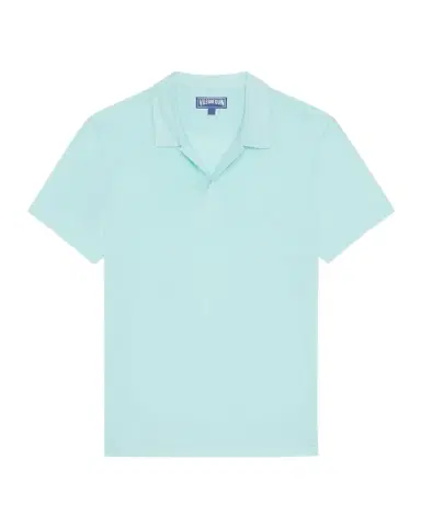 Vilebrequin Men's Linen Jersey Johnny Collar Polo Shirt | Thumbnail 1