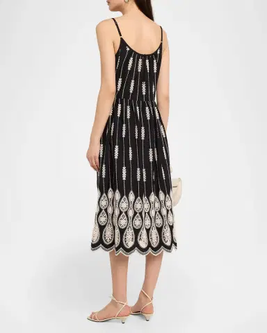 Ramy Brook Sandra Embroidered Midi Dress | Thumbnail 3