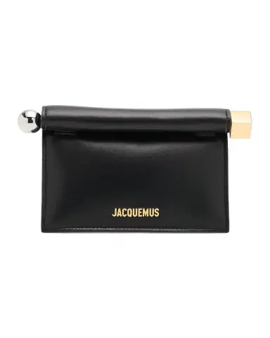 Jacquemus Rolled-Top Rond Carre Leather Clutch Bag | Thumbnail 1 Jacquemus Rolled-Top Rond Carre Leather Clutch Bag | Thumbnail 1
