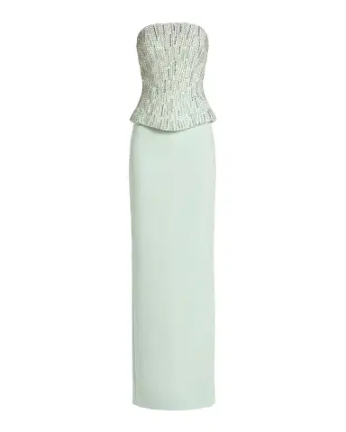 Mac Duggal Embellished Corset Strapless Column Gown | Thumbnail 1 Mac Duggal Embellished Corset Strapless Column Gown | Thumbnail 1
