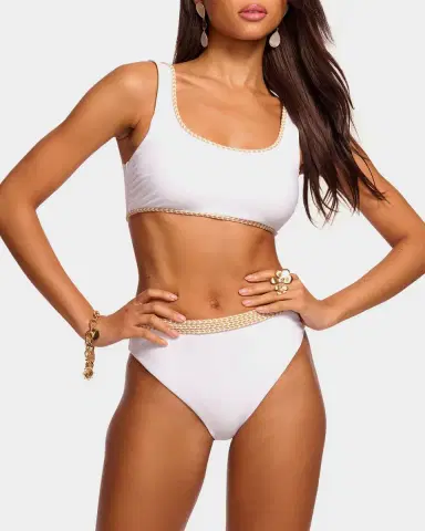Ramy Brook Peggy High-Waist Bikini Bottoms | Thumbnail 3