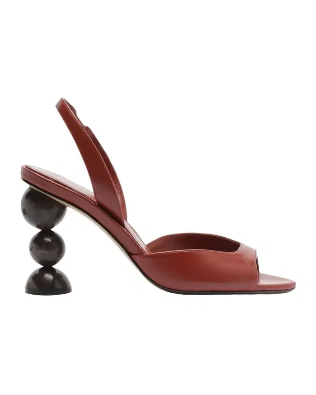 Alexandre Birman 85mm Tropicana Leather Slingback Sandals