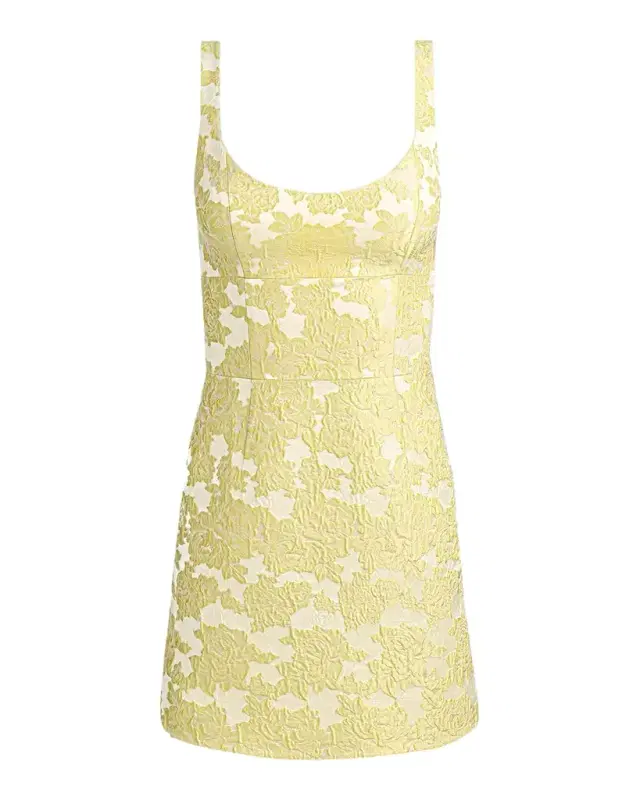 Charlotte Floral Jacquard Mini Dress