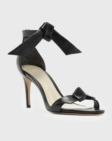 Alexandre Birman 75mm Clarita Leather Bow Ankle-Strap Sandals | Thumbnail 2 Alexandre Birman 75mm Clarita Leather Bow Ankle-Strap Sandals | Thumbnail 2