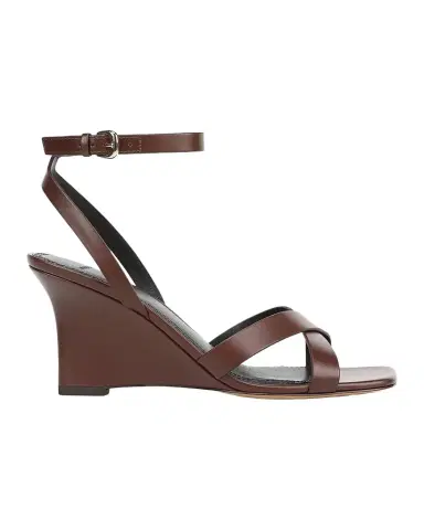 Vince 75mm Parma Leather Wedge Sandals | Thumbnail 1