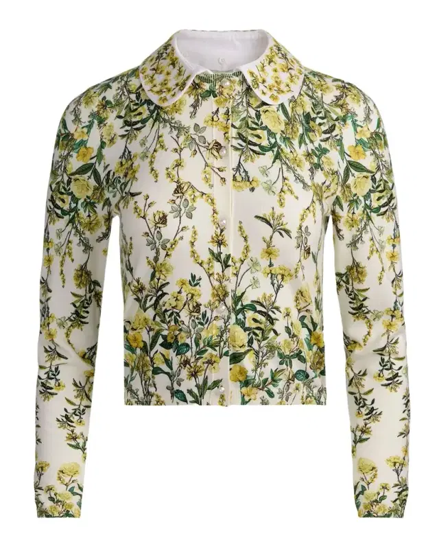 ALICE + OLIVIA Carson Printed Cardigan