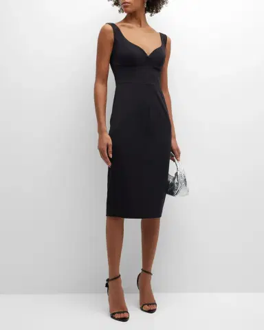 BLACK HALO Sleeveless Sweetheart Midi Sheath Dress | Thumbnail 3