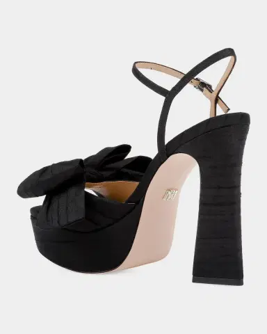 BADGLEY MISCHKA 85mm Olivia Satin Bow Platform Sandals | Thumbnail 2 BADGLEY MISCHKA 85mm Olivia Satin Bow Platform Sandals | Thumbnail 2