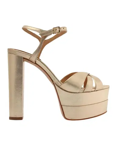 Schutz Keefa High Metallic Leather Platform Sandals | Thumbnail 1 Schutz Keefa High Metallic Leather Platform Sandals | Thumbnail 1