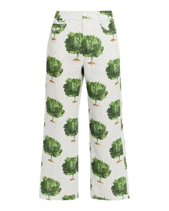 Libertine Lettuce Dance To The Beat Straight-Leg Ankle Pants