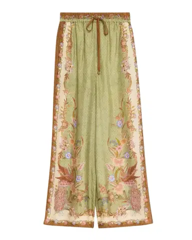 Zimmermann Indra Silk Drawstring Pants | Thumbnail 1 Zimmermann Indra Silk Drawstring Pants | Thumbnail 1