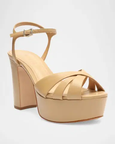 Schutz 105mm Keefa Leather Platform Sandals | Thumbnail 2