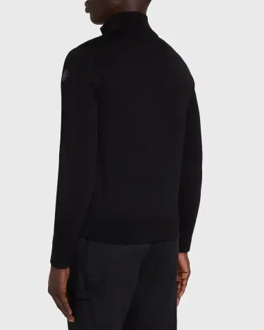 Moncler en 's Padded Crêpe Cotton Full-Zip Cardigan | Thumbnail 3