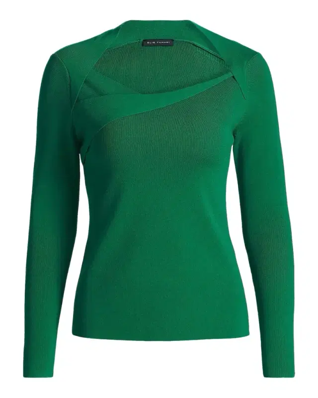 The Sunny Asymmetric Rib Knit Pullover