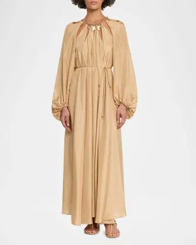 Zimmermann Mahon Silk Chain Maxi Dress | Thumbnail 2 Zimmermann Mahon Silk Chain Maxi Dress | Thumbnail 2