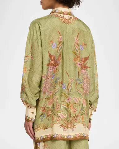 Zimmermann Indra Relaxed Silk Shirt | Thumbnail 3 Zimmermann Indra Relaxed Silk Shirt | Thumbnail 3